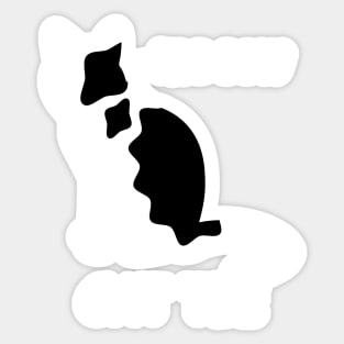 OCD Obsessive Cow Disorder  Funny Cat Sticker